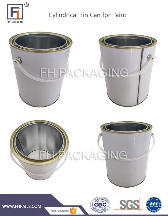 Cylindrical Tin Can for Paint
